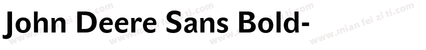 John Deere Sans Bold字体转换
